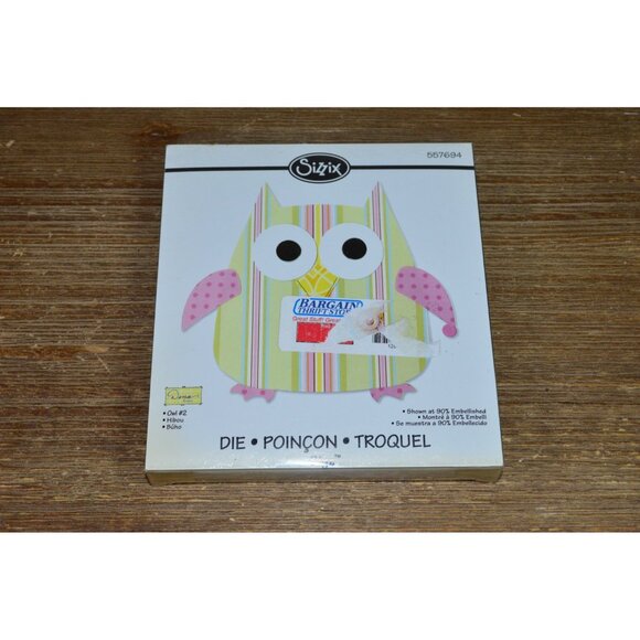 Sizziz Bigz Machine Owl #2 Die Large Black Cut Papercrafts Scrapbooking Cardmaki - Picture 1 of 9